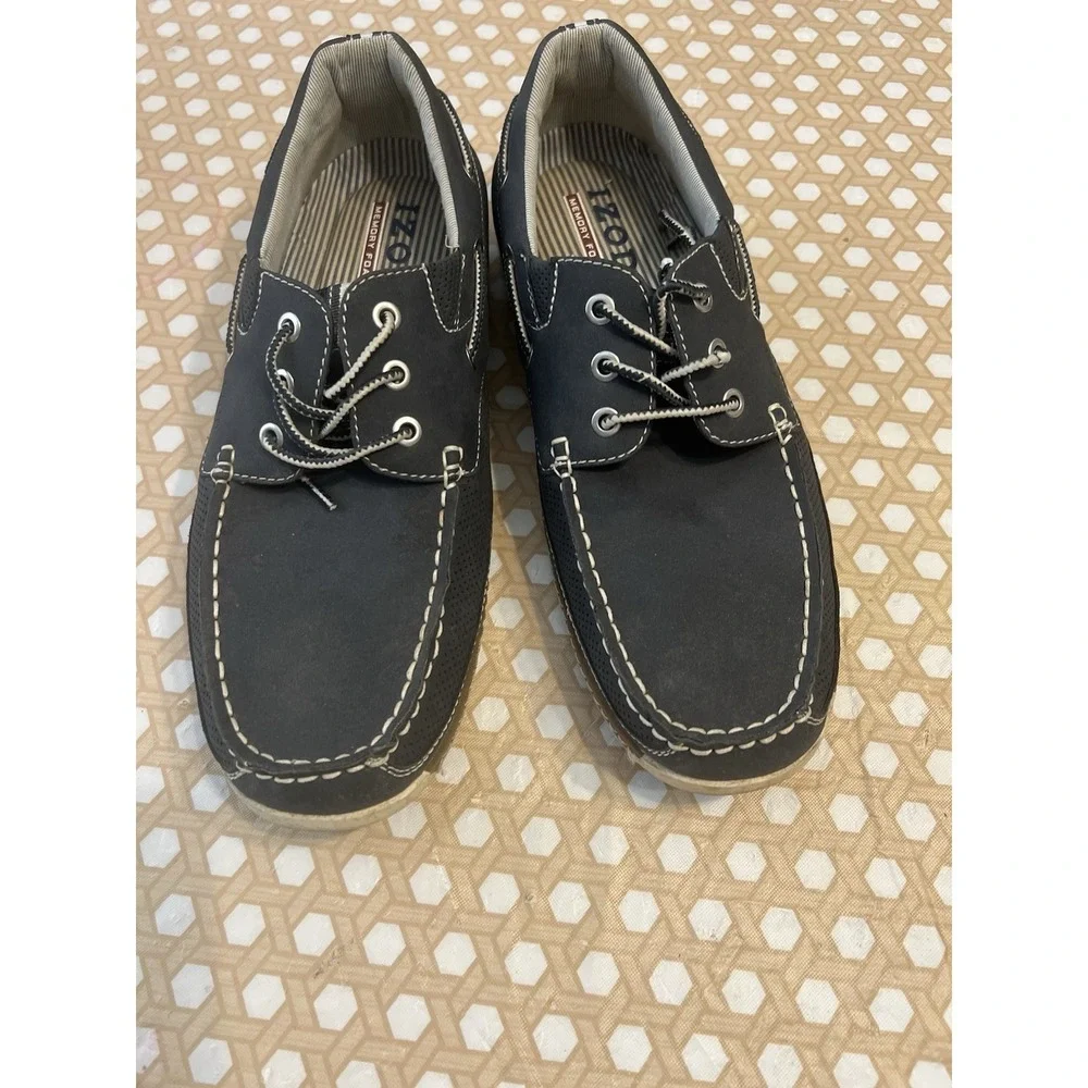 Izod Mens Boat‎ Shoes Memory Foam Slip on Size 10M